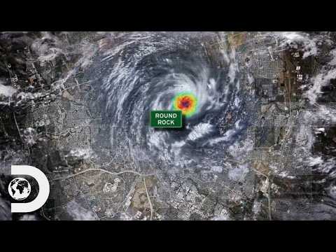 Terrifying Footage Shows Tornado Ripping Through Round Rock Texas | In The Eye Of The Storm