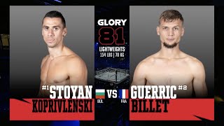 GLORY 81: Stoyan Koprivlenski v Guerric Billet