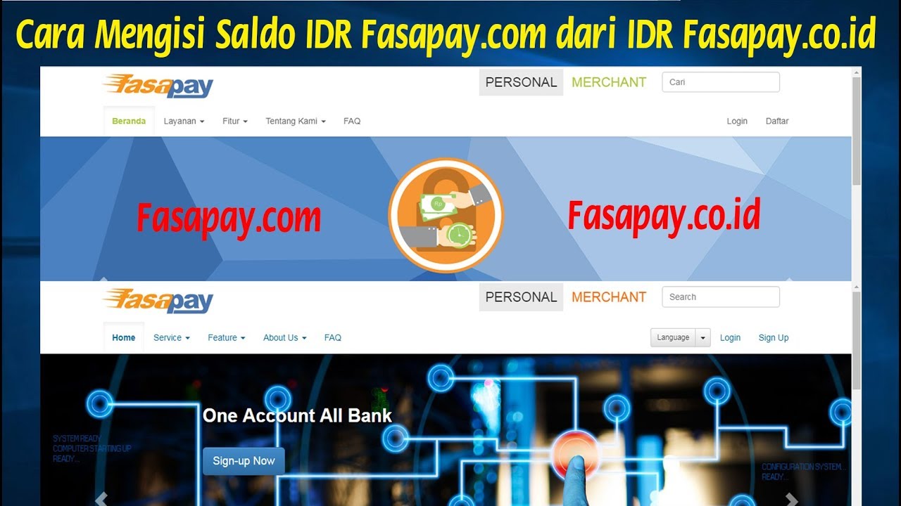 Cara Mengisi Saldo IDR Fasapay com dari IDR Fasapay co id
