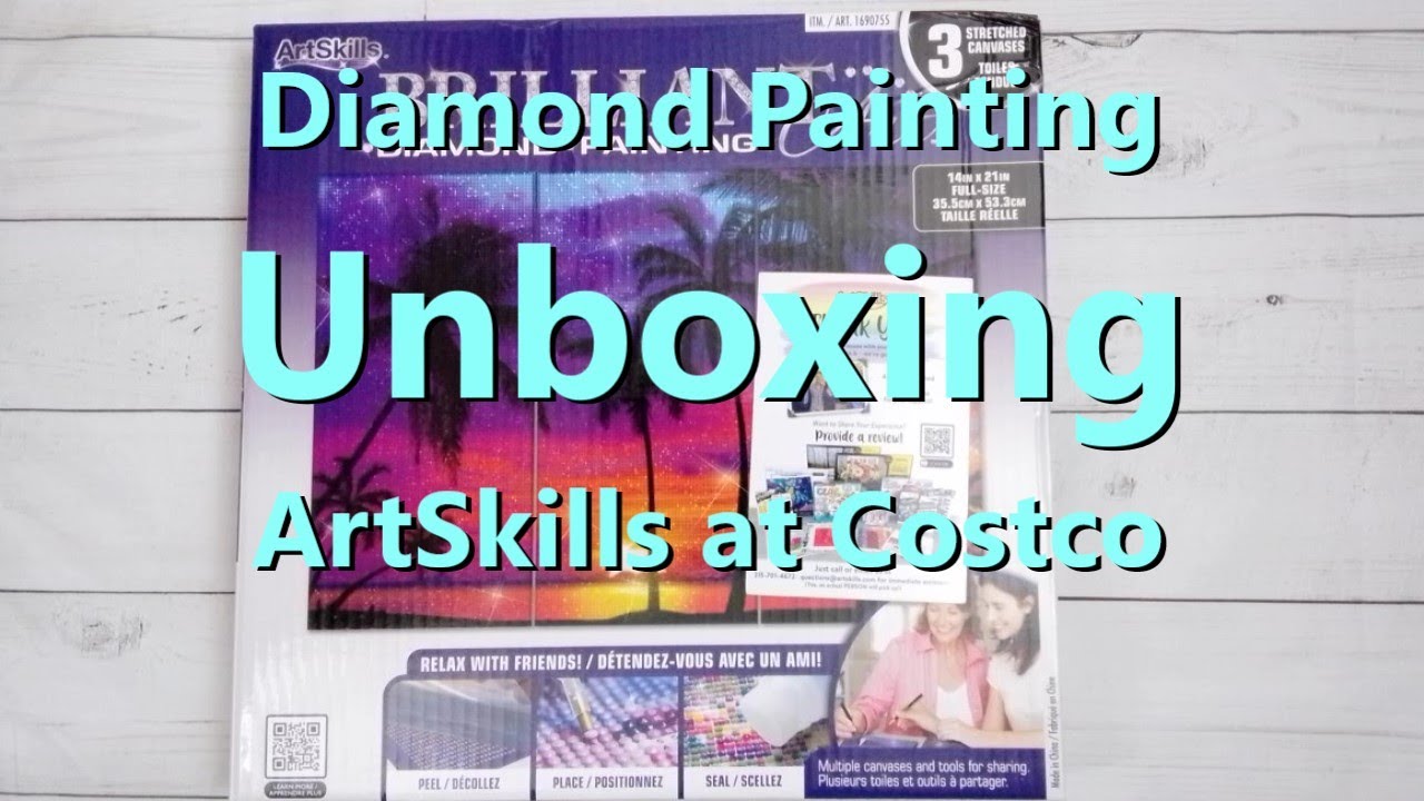Diamond Painting Unboxing Costco Artskills YouTube