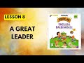 STD 4th|English|Lesson 8|A great leader |Chetana Grade Me English Workbook Question Answers