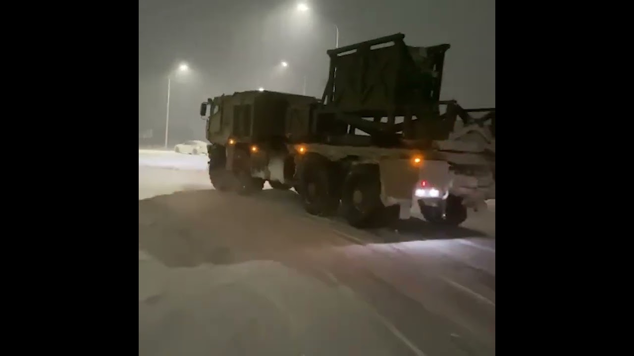 Kamaz 8x8 truck with an armored cab for the Pantsir-SM   drift. 