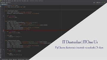 PyCharm dasturini o