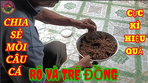 Mồi câu cá rô đồng+trê đơn giản nhưng cực kỳ hiệu quả.#Mồi#câu#cá#rô#đồng.