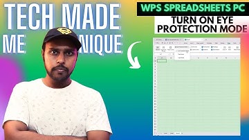 How to turn on eye protection mode in wps spreadsheets