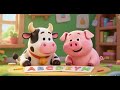 🐮🐷 Cow and Pig Learn the Alphabet | Nursery Rhymes & Kids Songs 🔤🎶