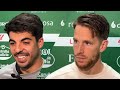 ZONA MIXTA | Josep Señé y Enrique Clemente jugadores del Racing Club Ferrol tras el partido.