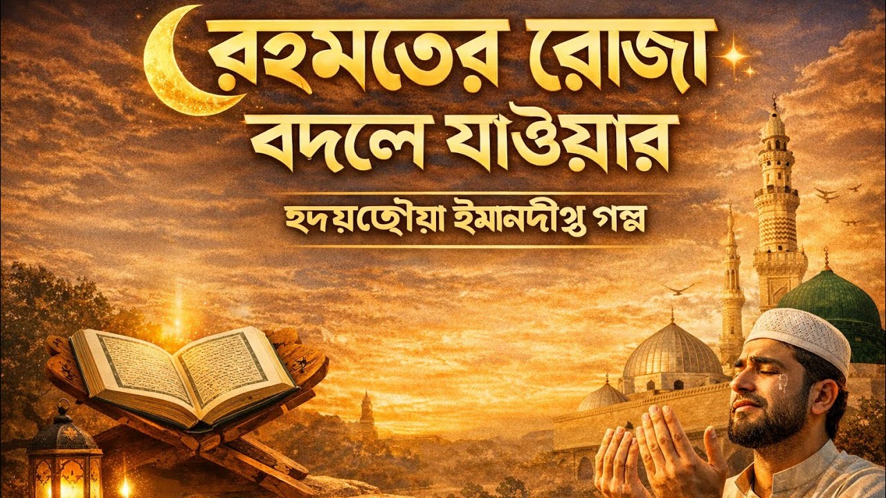 🌙 রহমতের রোজা – বদলে যাওয়ার সোনালী সুযোগএকটি হৃদয়ছোঁয়া ইসলামিক গল্প, যা বদলে দিতে পারে আপনার জীবন