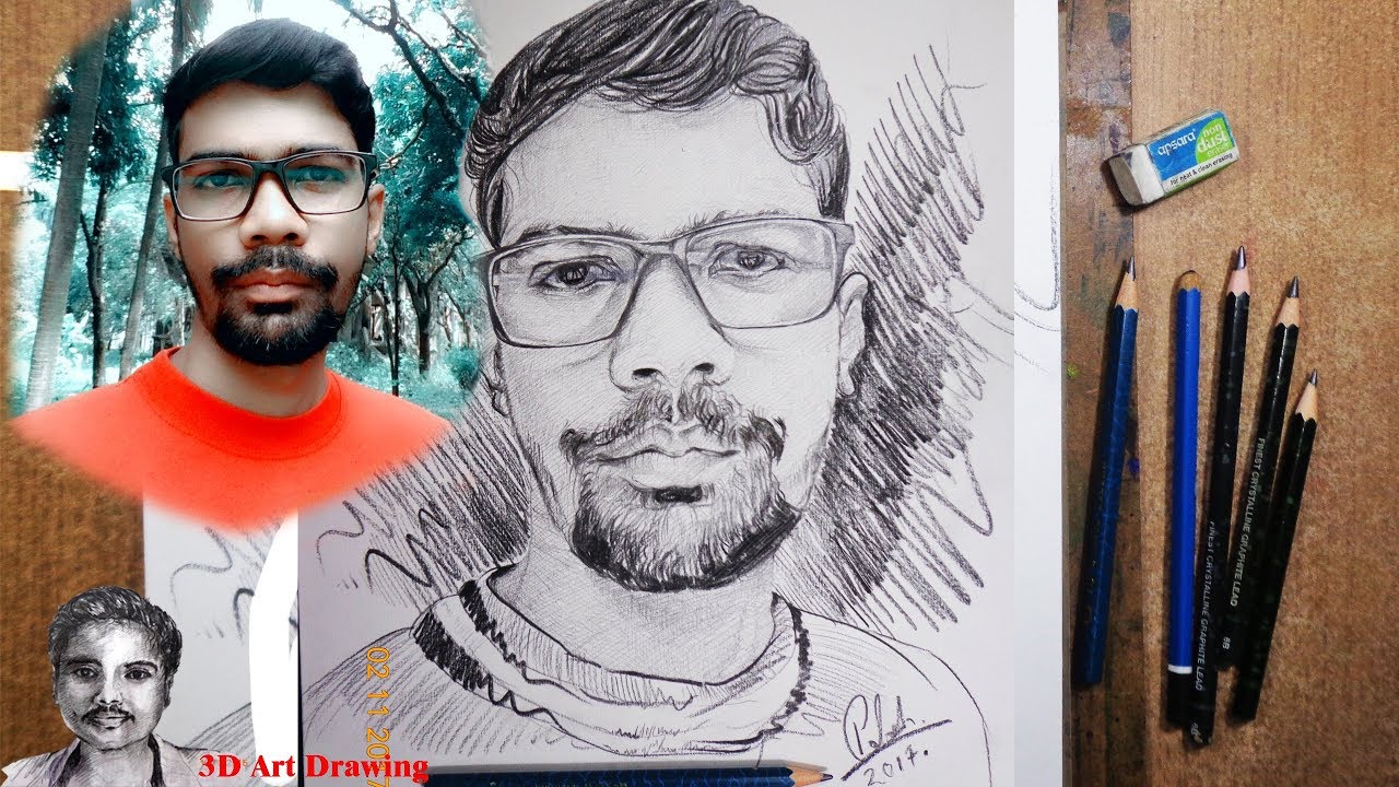 How to Portrait Drawing | Face Drawing Tutorial for Beginners - YouTube