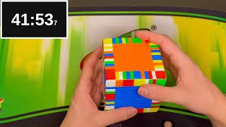 Full 13x13 Rubik's cube solve