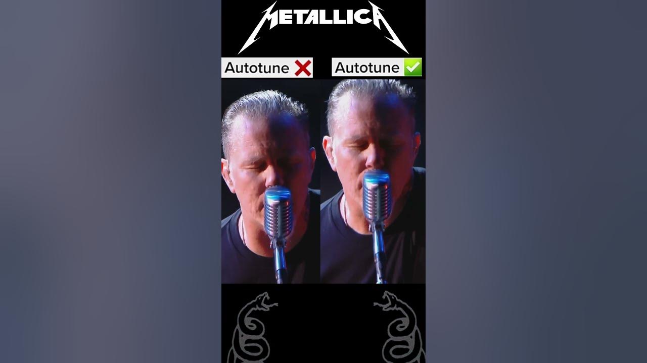 METALLICA James Hetfield How Does He Sound Without Autotune? | Autotune Comparison