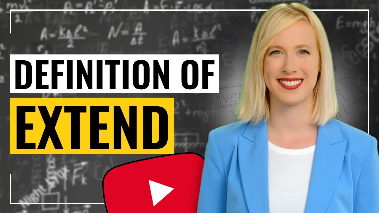 Meaning Of EXTEND And Sentence Example YouTube