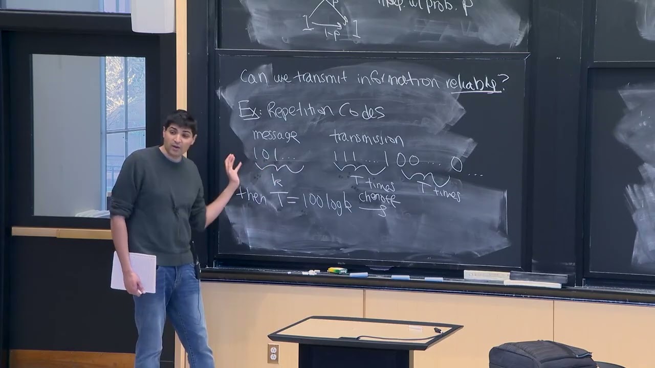Lecture 18: Transmitting Information Reliably over a Noisy Channel & Shannon’s Noisy Coding Theorem