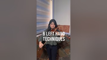 DID YOU KNOW: ALL 6 LEFT HAND TECHNIQUES? #VIOLIN #VIOLINTUTORIAL