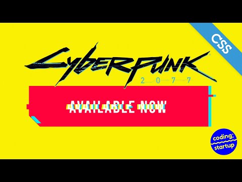 純 CSS 製作 Cyberpunk 2077「故障風格」按鈕