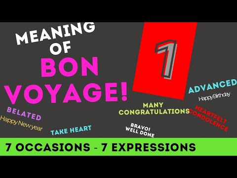 Bon voyage meaning