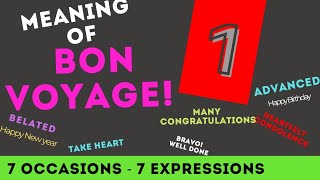 Bon Voyage | Meaning of Bon Voyage  French Word used in English @EducateandEmbellishYourLife