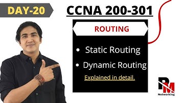 FREE CCNA 200-301 | DAY-20 | WHAT IS ROUTING | TYPES OF ROUTING | STATIC ROUTING | ROUTING TABLE |
