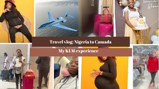 Travel Vlog; Nigeria 🇳🇬 to Canada 🇨🇦 | My KLM experience