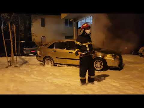 მადაგონთან ავტომობილი დაიწვა