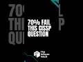70% Fail This CISSP Question #cissp