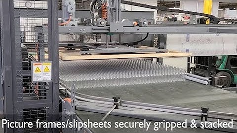 Depalletizer for very small lightweight 50ml glass bottles- From A-B-C Packaging