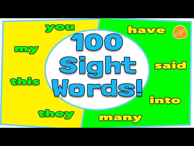 100 Sight Words Collection for Children - Dolch Top 100 Words by ELF Learning class=