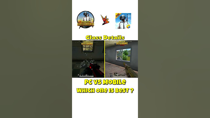 PUBG PC vs PUBG Mobile | Glass Comparison | #pubgmobile #pubgpc #viral #ytshorts #shorts