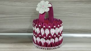 Как сделать красивую корзину /How to make a beautiful basket