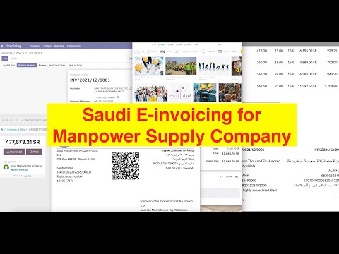 E-invoicing for Manpower Supply Company for Saudi E-invoicing System.