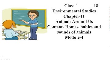 Evs I Animals around us I Lecture-4 I video-18 I Class-1