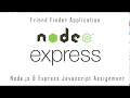 Tutoriel express  recherche damis nodejs