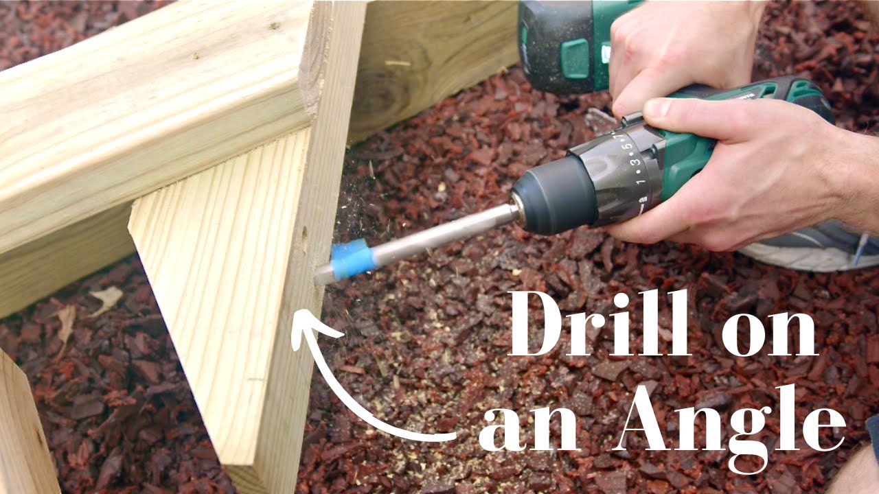 How To Drill Angled Holes How to Drill a Hole on an Angle - Drill a 45 degree Hole - YouTube