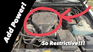 5.7 LT1 Home Plate and First Base Delete  Cold Air Intake Install for Chevy/Cadillac Engine