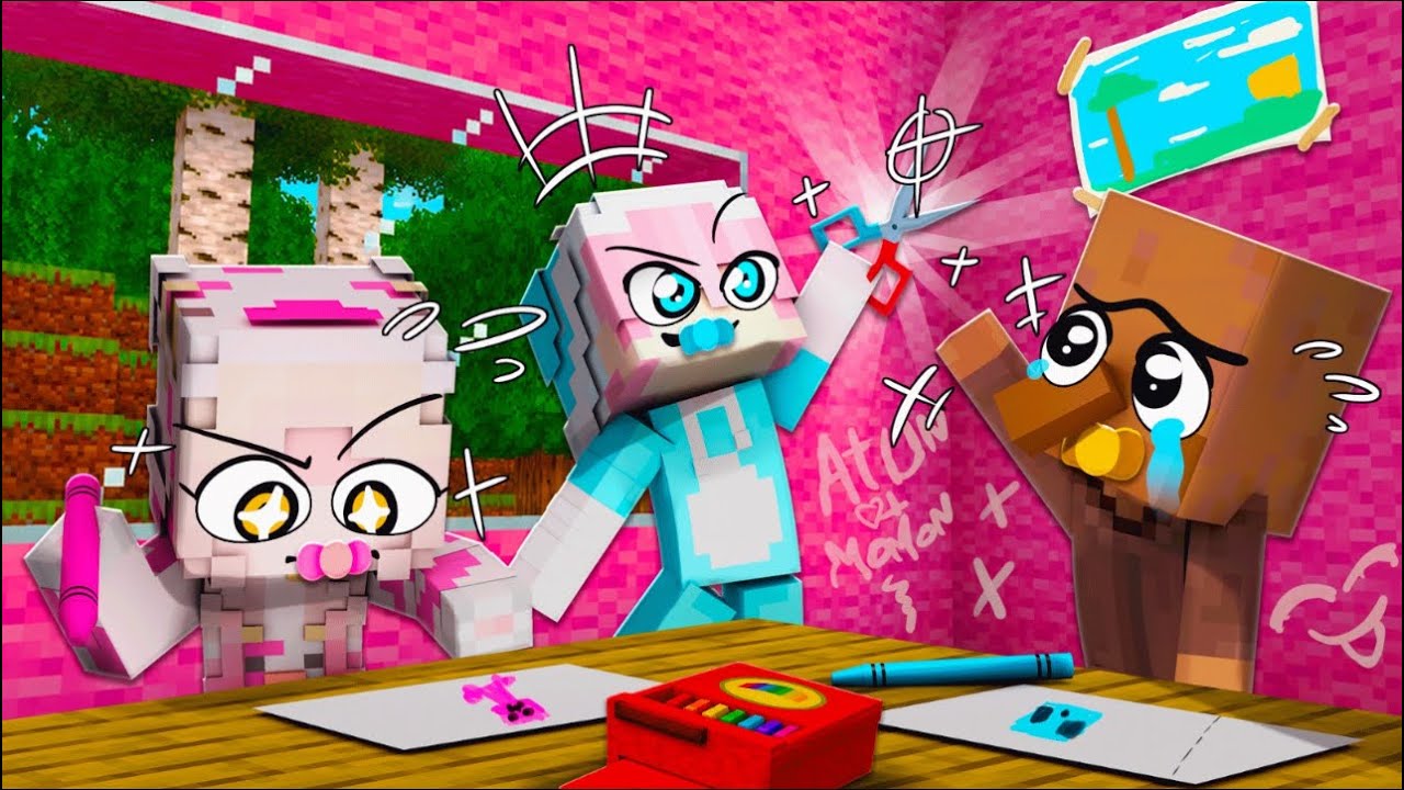 MOMON & ATUN KEMBALI MENJADI BOCIL TK di MINECRAFT ft @BANGJBLOX