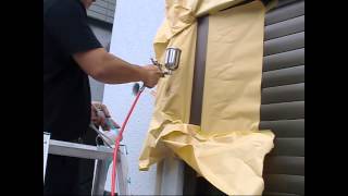 傷ついたアルミやサッシの修復塗装 リペアで新品状態に戻ります