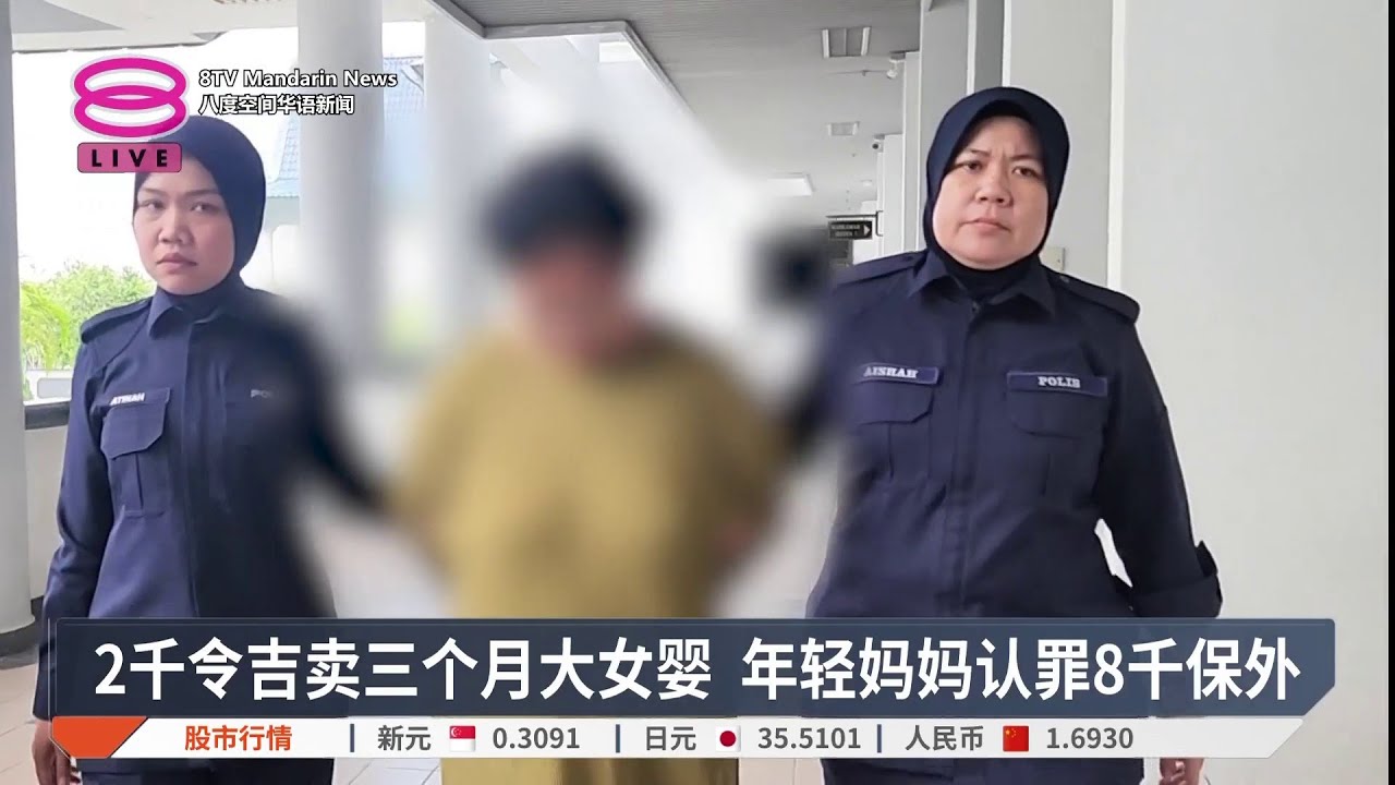 2千令吉卖三个月大女婴 年轻妈妈认罪8千保外【2025.10.01 八度空间华语新闻】