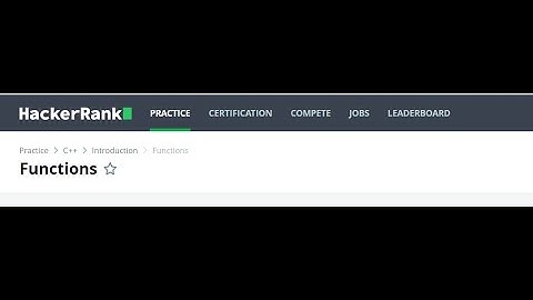 6. Functions in C++ || HackerRank Solution.
