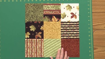 Quilting Quickly: Leaves Will Change Quilt - Nine Patch Quilt Pattern