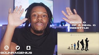 Digga D - "Life of a Real G" (Freestyle) | Genius Reaction