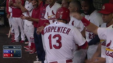 STL@COL: Carpenter belts solo homer to tie the game