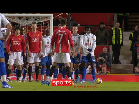 Cristiano Ronaldo's incredible free-kick for Manchester United against Portsmouth