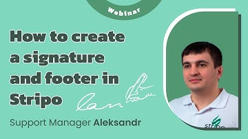 How to create a signature and footer in Stripo