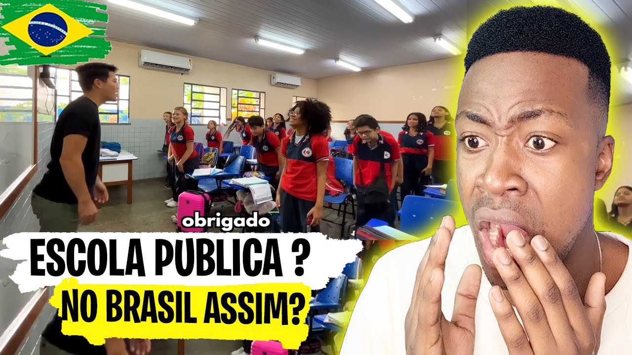 NO BRASIL ISSO É UMA ESCOLA PUBLICA  MEU DEUS