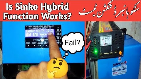 Sinko Hybrid 80 Ampare Hybrid Test Live | Best Mppt Hybrid Charge Controller To Buy In 2023