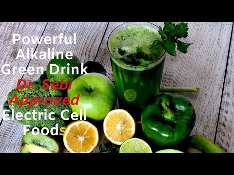 Powerful Alkaline Green Juice Recipe Dr Sebi Approved Electric Cell Foods Mucus Buster vegan recipes