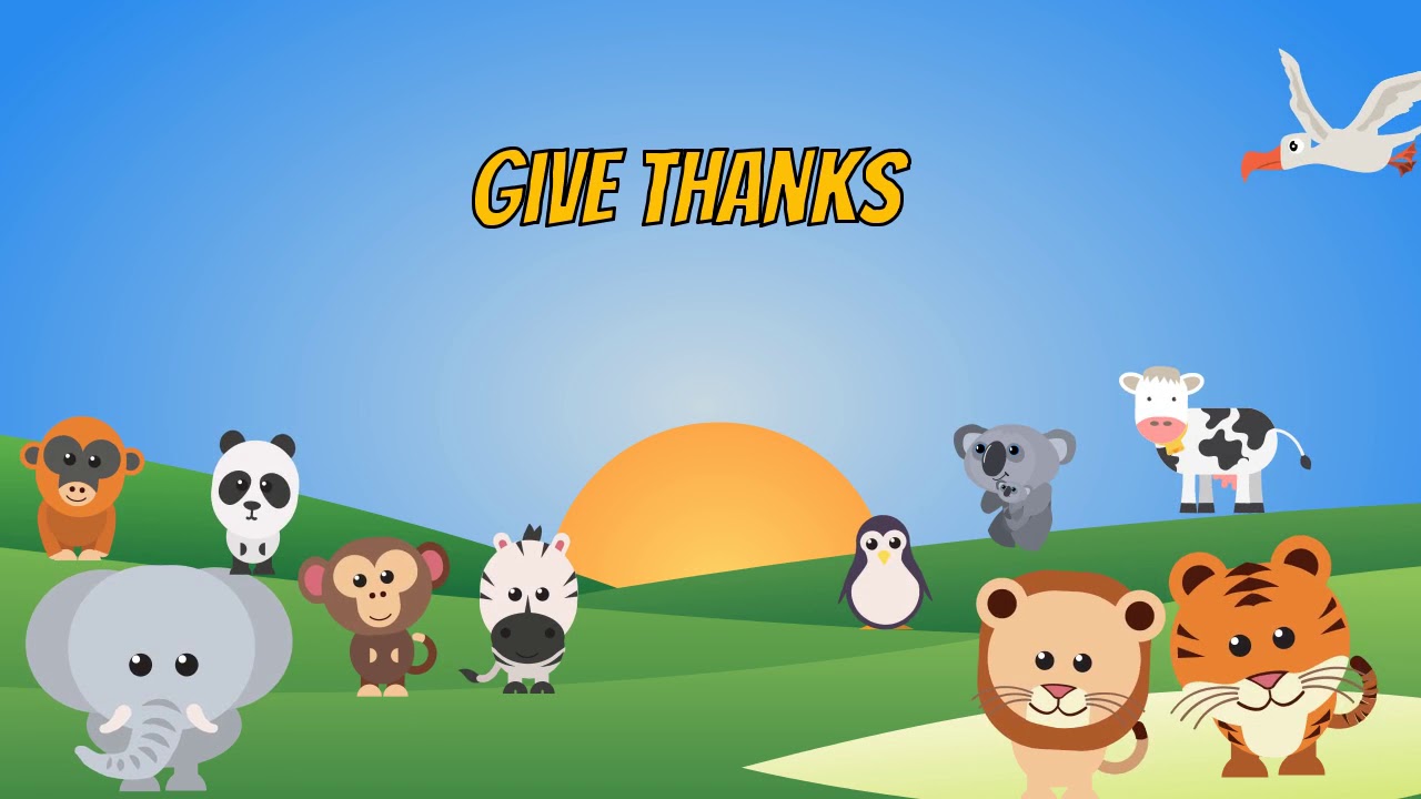 Jane Gabriela Sutedja Cover Give Thanks Animation | Bible Songs For Kids  And Children With Lyrics - Youtube