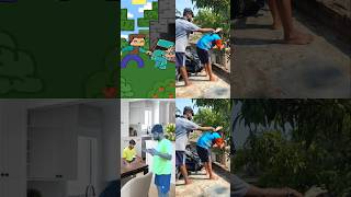 PVP in Minecraft 🤣 Animation memes p2 collab to @SuperTopMan #minecraftcartoon #2danimation #shorts