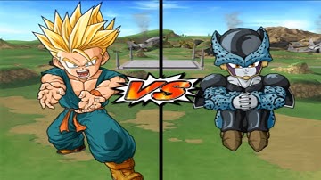 DBZ Budokai Tenkaichi 3 - Kid Trunks SSJ VS Cell Jr.