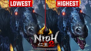 Nioh 2 PC Graphics Comparison (Low vs High)